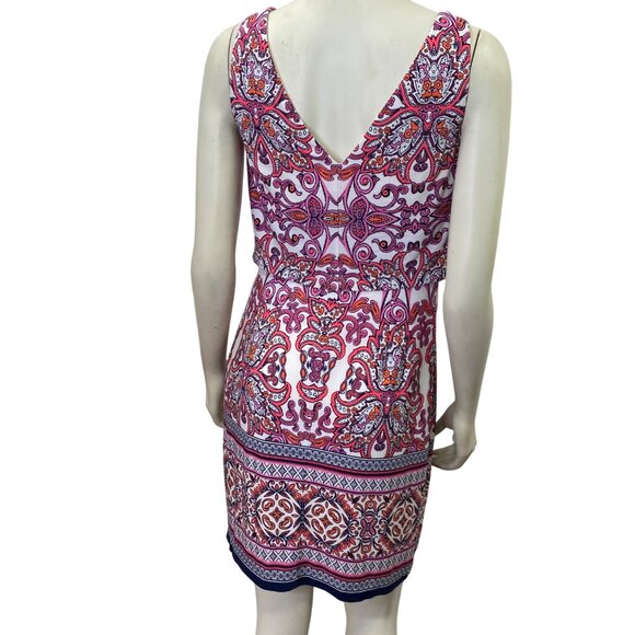 Vince‎ Camuto Womens Sleeveless Printed Shift Dress  Multicolor size 4 - Picture 5 of 6